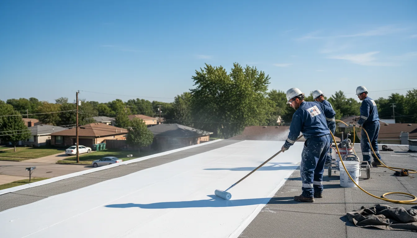 Commercial roof coating in Deerbrook, WI near me